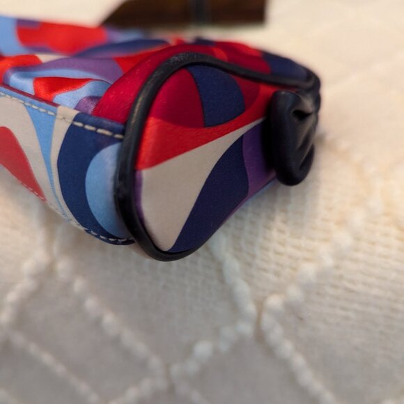 Coach Madison Scarf Satin Graphic Op Art Resort Mini Handbag J0882-42177 - Picture 16 of 16